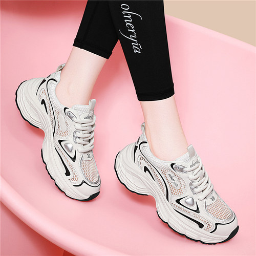 真皮老爹鞋女款2025新款