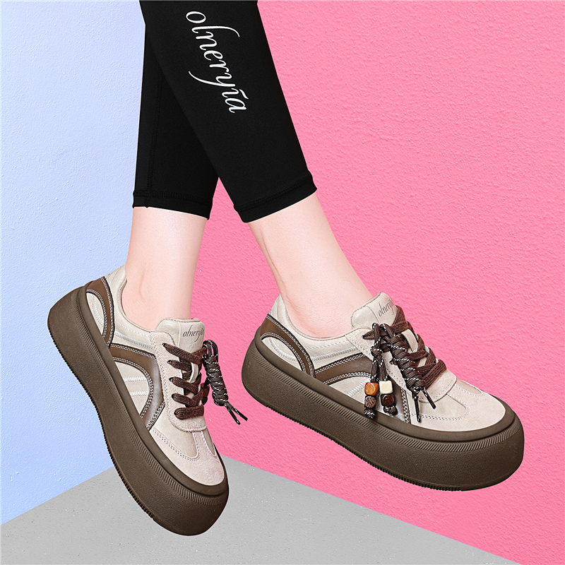 真皮平底鞋女2025新款爆