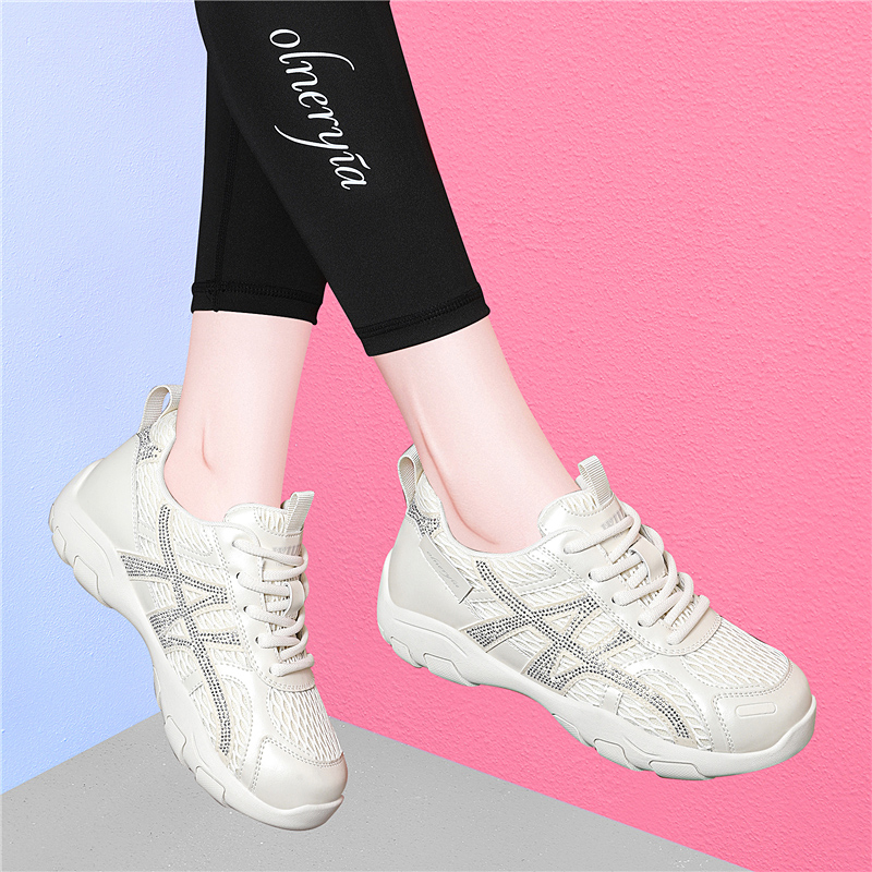 网面运动鞋女2025年秋季