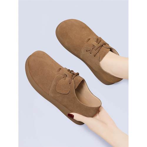 真皮勃肯鞋子女2025新款