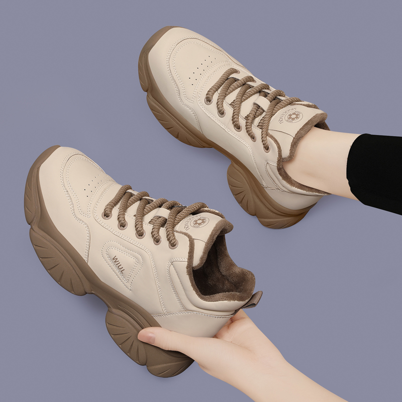 厚底老爹鞋女2025新款冬