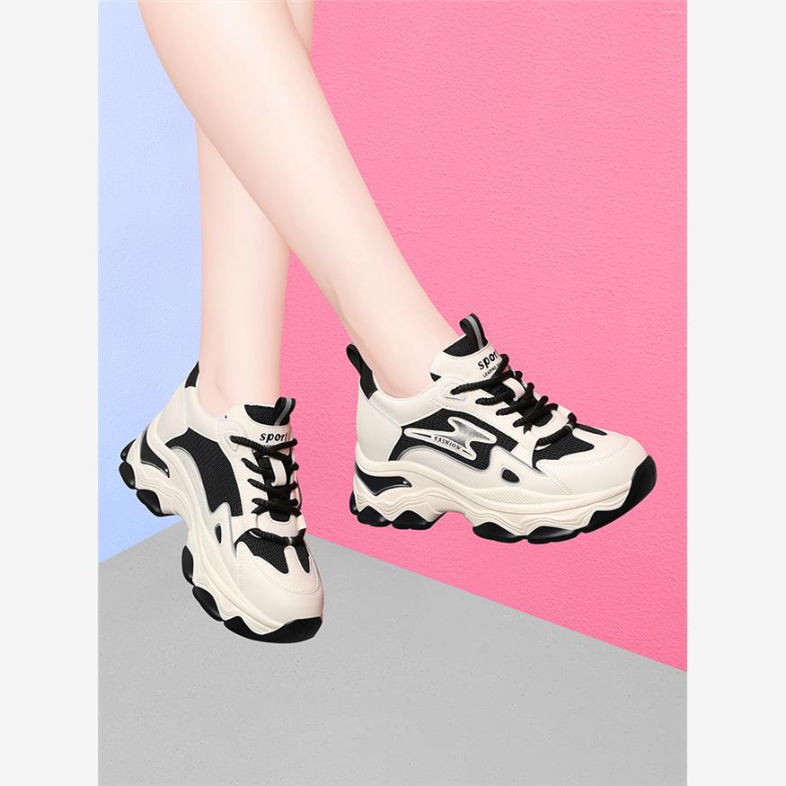 真皮老爹鞋女款2025新款