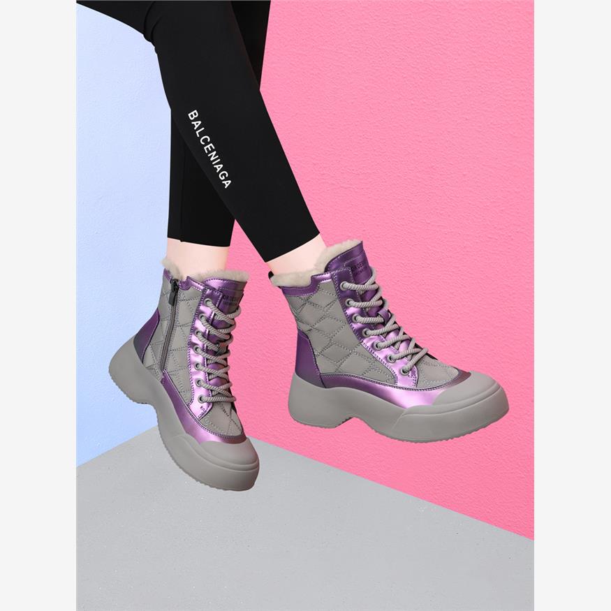 靴子女天鹅绒休闲鞋2025