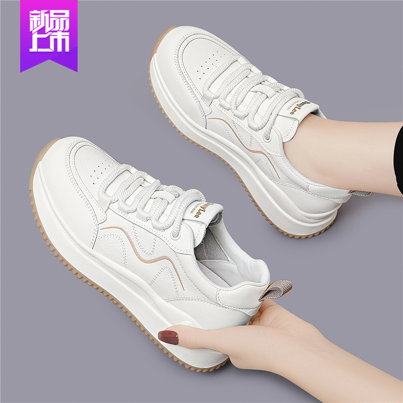 真皮休闲运动鞋女款2025