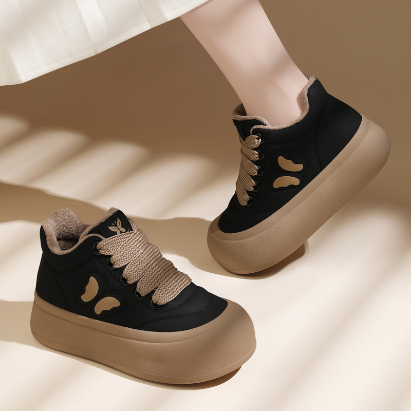 加绒丑萌大头鞋女2025冬