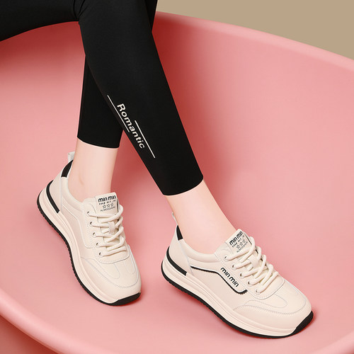 真皮运动鞋女款秋夏季202