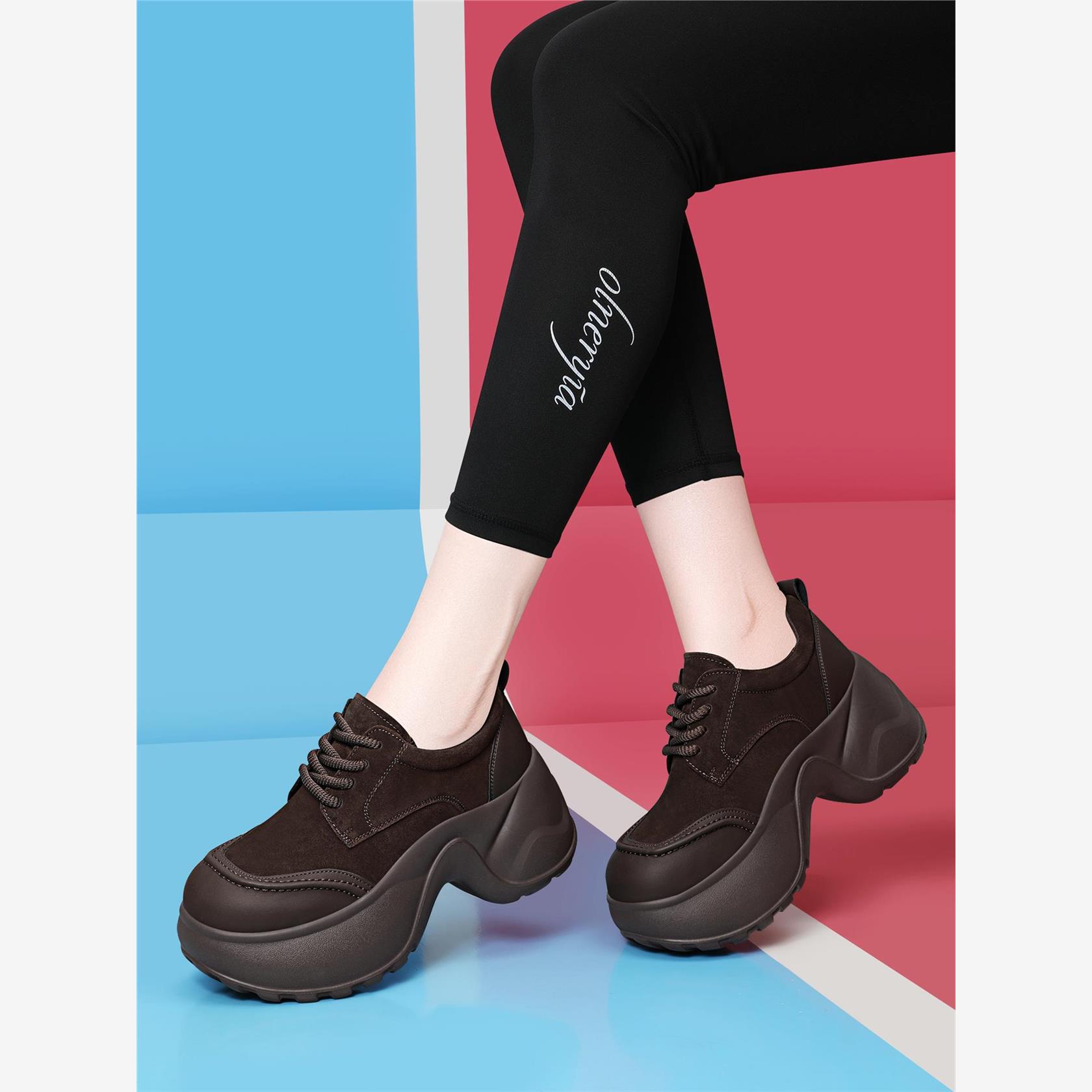 翻毛厚底勃肯单鞋女2025