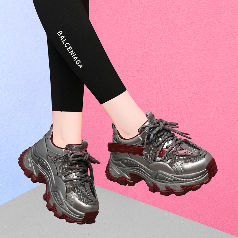 厚底老爹鞋女2025新款秋