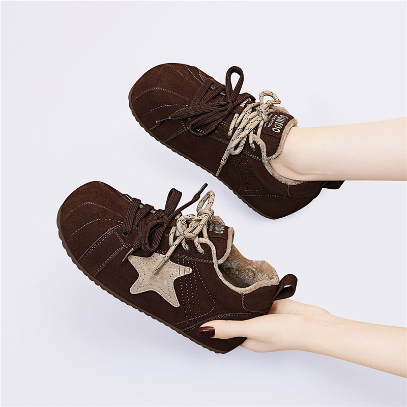 品牌平底德训鞋女秋冬202