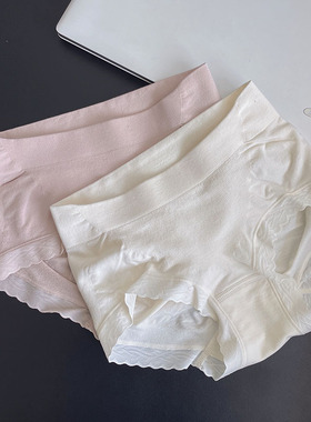 出口无缝3D提臀收腹包臀内裤女莫代尔桑蚕丝底裆中腰大码三角内裤