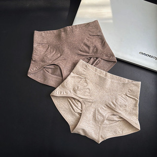 出口日单收腹提臀中腰内裤 女塑身收腰收小肚棉质无缝女士三角底裤