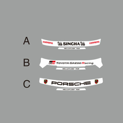 汉魂贴纸适用于F1赛车卡丁车头盔镜片定制创意遮阳镜片贴纸 6600