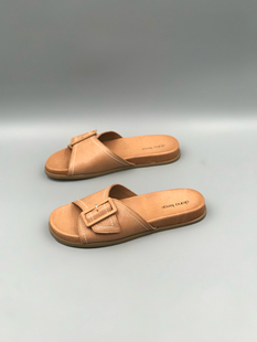 纯元 孤品37一字带包头凉鞋 牛皮舒适百搭 里外全皮女鞋 D