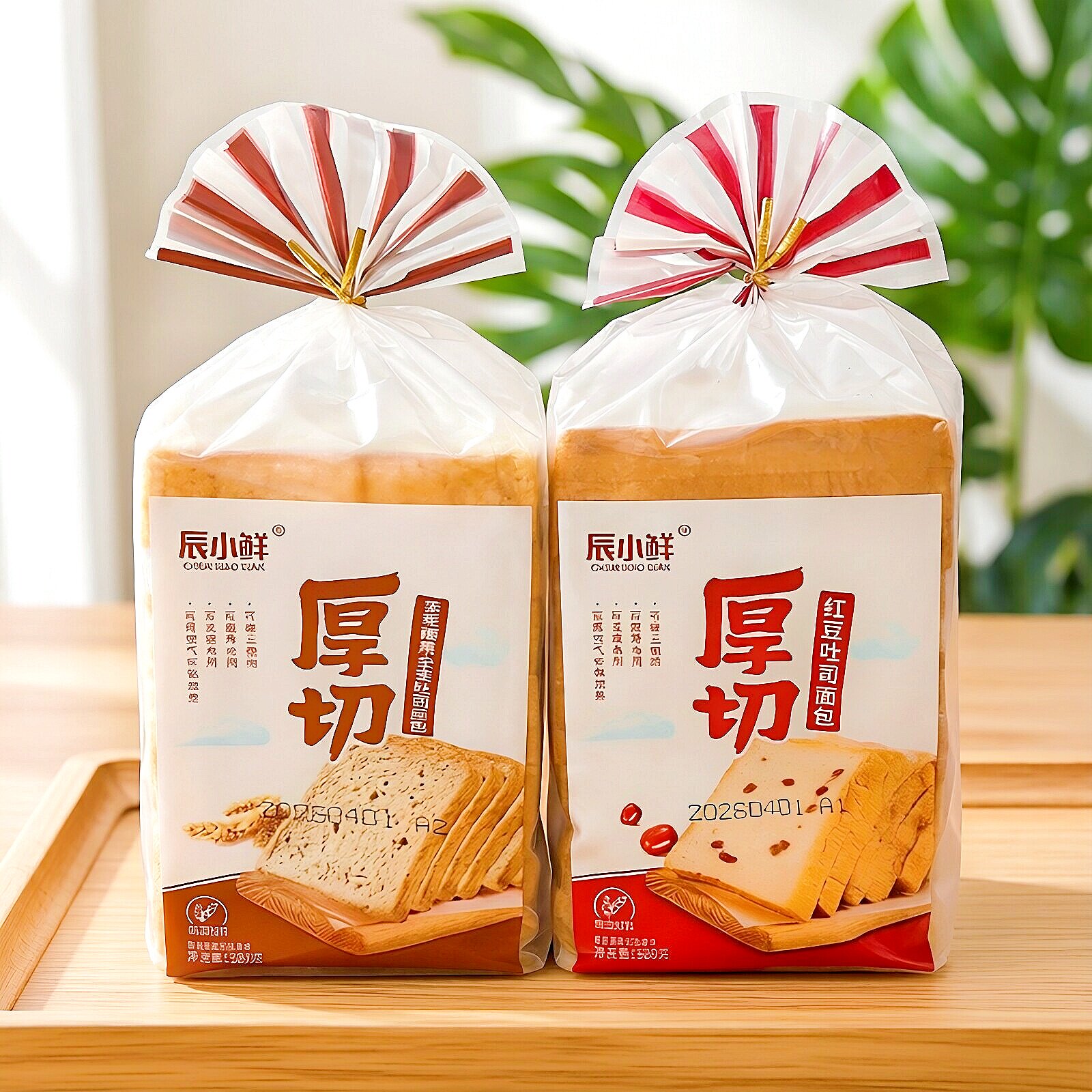 辰小鲜厚切红豆面包原味