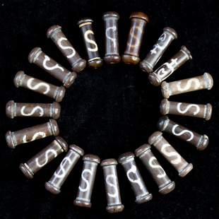 天珠吊坠  宝瓶如意天珠颈坠  男女款百搭颈饰  古玩收藏品 包邮