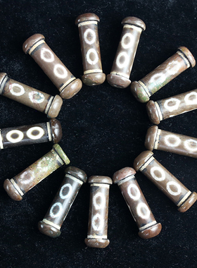 项链吊坠百搭古董祈福三眼天珠