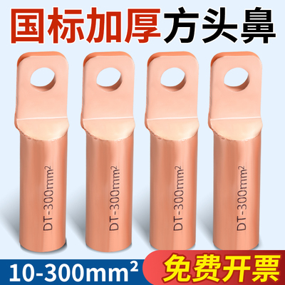 国标方头DT铜鼻子线耳断路器专用