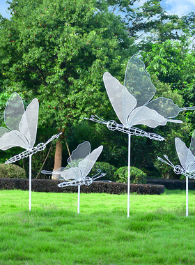 工厂直销不锈钢蝴蝶雕塑园林景观