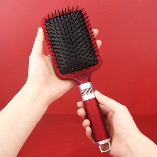 梳子结婚陪嫁婚庆女士专用长发一对红气垫头皮按摩气囊梳家用滚梳