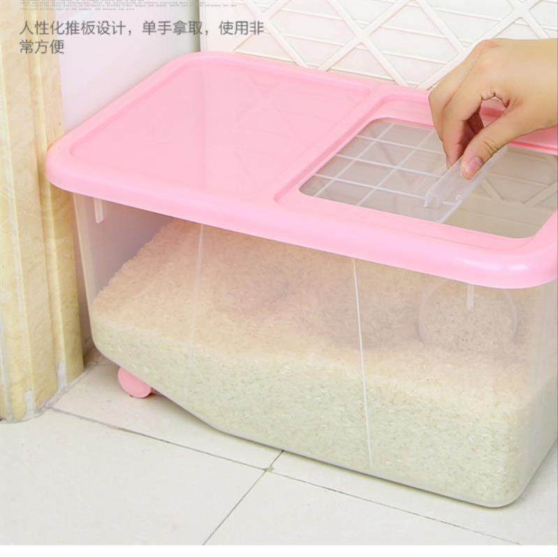 大米裝米桶 家用 50斤透明儲藏米缸翻蓋儲物盒防蟲收納箱塑料20斤在類目 廚房/烹飪用具, 廚用小工具/廚房儲物, 儲物瓶罐/廚房儲物器皿, 米桶/米缸中 - 來自Buy2taobao.com提供專業的淘寶代購服務