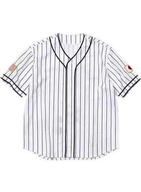 FCG＆SS25联名Baseball Jersey贴片刺绣标签网眼透气短袖棒球衫