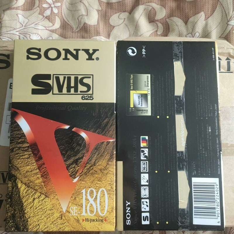 议价SVHS录像带 VXSE-180VF，全未拆封，专业级
