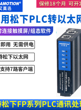 适用松下FP/FP0R/2SH系列PLC串口RS232转以太网通讯模块ETH-FP-2P