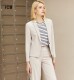通勤职业OL修身 版 混纺一粒扣西装 ICB日系春季 休闲薄西服商场同款