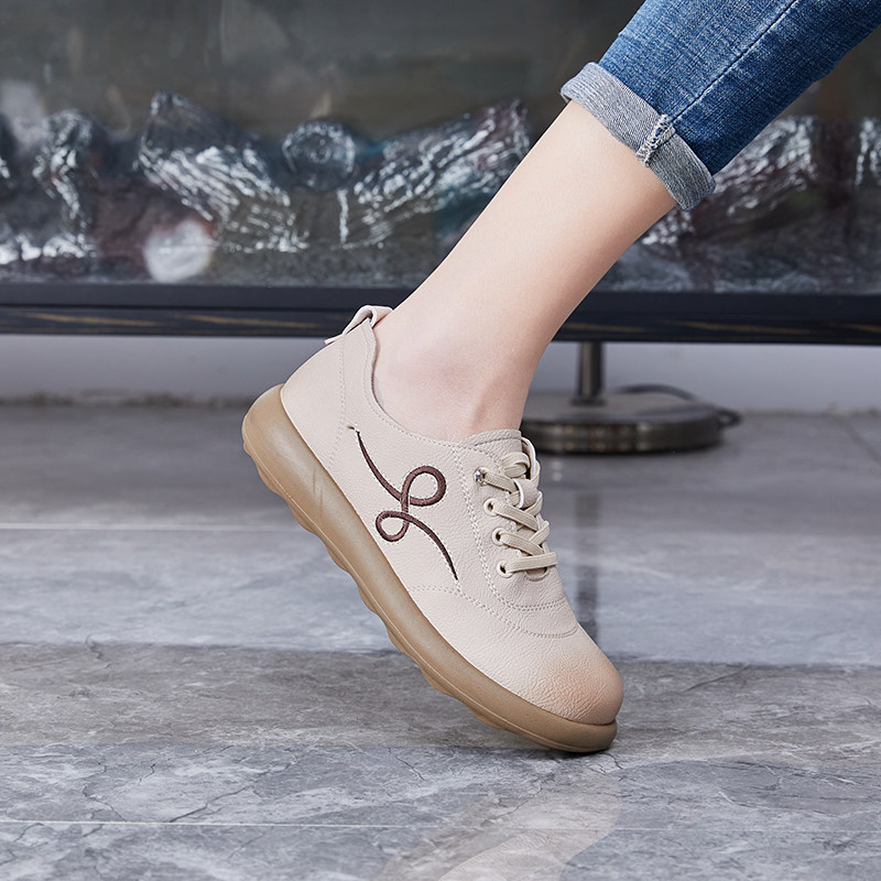 春达2026春季新款平底休闲鞋皮面软底一脚蹬懒人鞋免系带单鞋女鞋,女鞋,时尚休闲鞋,淘宝优惠券,粉丝福利购,淘宝优惠卷