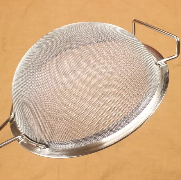 不锈钢加密油格过滤网筛面粉豆浆果汁漏勺麻辣烫油炸笊篱中药隔渣