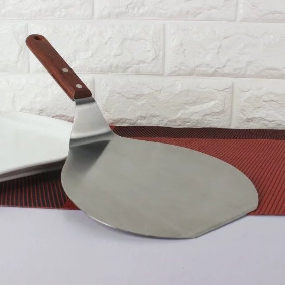 木柄不锈钢蛋糕转移铲子圆形西餐牛排芝士披萨铲刀大号煎饼铲10寸,厨房/烹饪用具,煎铲,淘宝优惠券,粉丝福利购,淘宝优惠卷