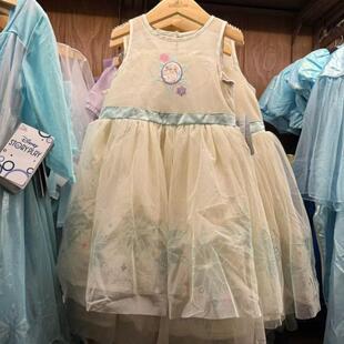 香港2025冰雪奇缘爱莎安娜 公主裙 闪亮背心裙女童连衣裙