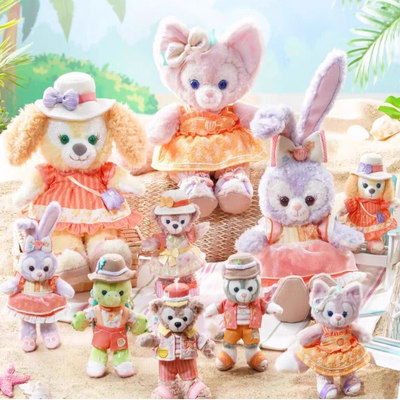 香港迪士尼夏日港迪夏日饼饼挂件贝儿海滩派对毛公仔及挂袋饰物