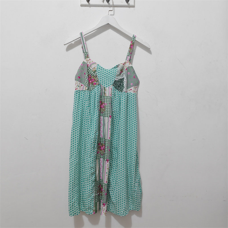 L-XL码 安&伴睡衣 夏季 女士 甜美可爱吊带睡裙家居服女