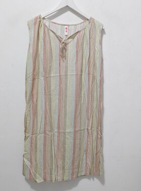 夏季女无袖坎肩睡裙家居服女生