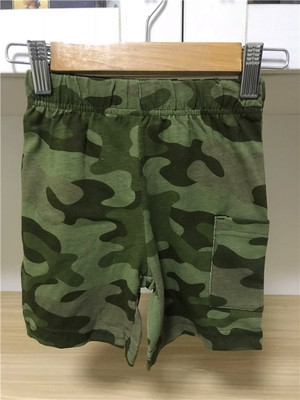 美国迷彩时尚纯棉短裤童装