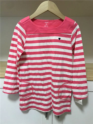 特价 美国卡特carters原装进口女童 春款 纯棉T恤女宝