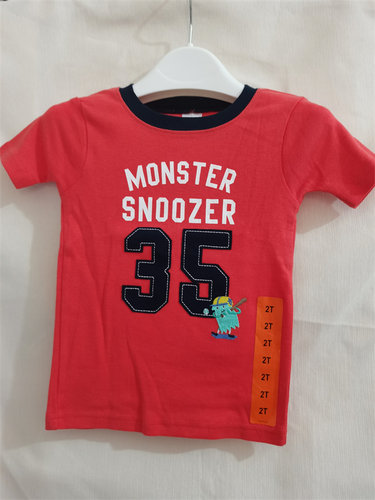 24个月断码清仓美国卡特正品carters 夏季 男小童纯棉卡通短袖T恤