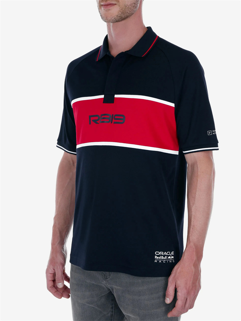 红牛赛车服短袖POLO衫拼色