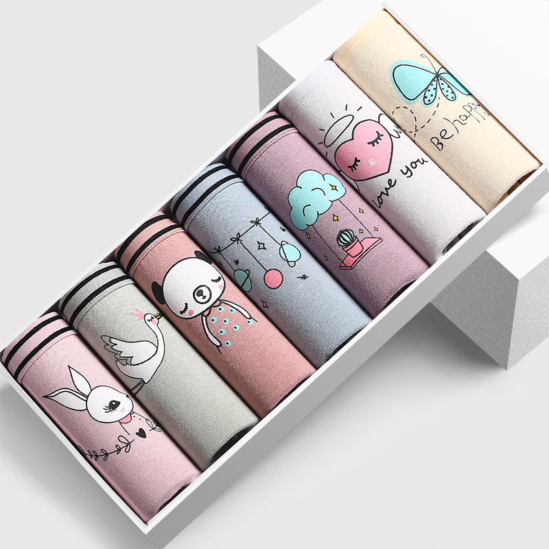 女士内裤纯棉抗菌全棉少女风可爱