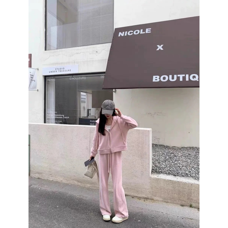 今年流行时尚休闲运动套装女春秋季2026新款连帽卫衣阔腿裤两件套,女装/女士精品,时尚套装,淘宝优惠券,粉丝福利购,淘宝优惠卷