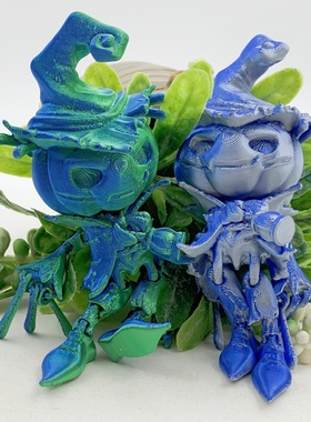 跨境新品3D打印创意恐怖南瓜模型万圣节家居装饰摆件儿童整蛊玩具