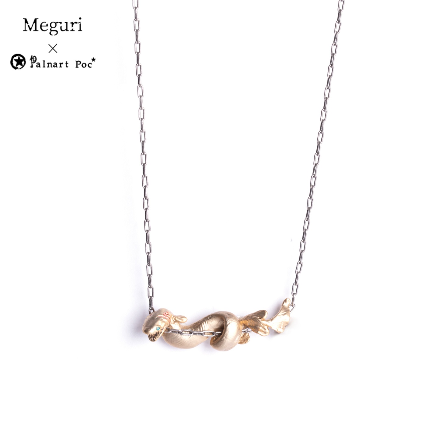 巡meguri精品Palnart poc皱鳃鲨项链深海活化石手作礼品精致独特
