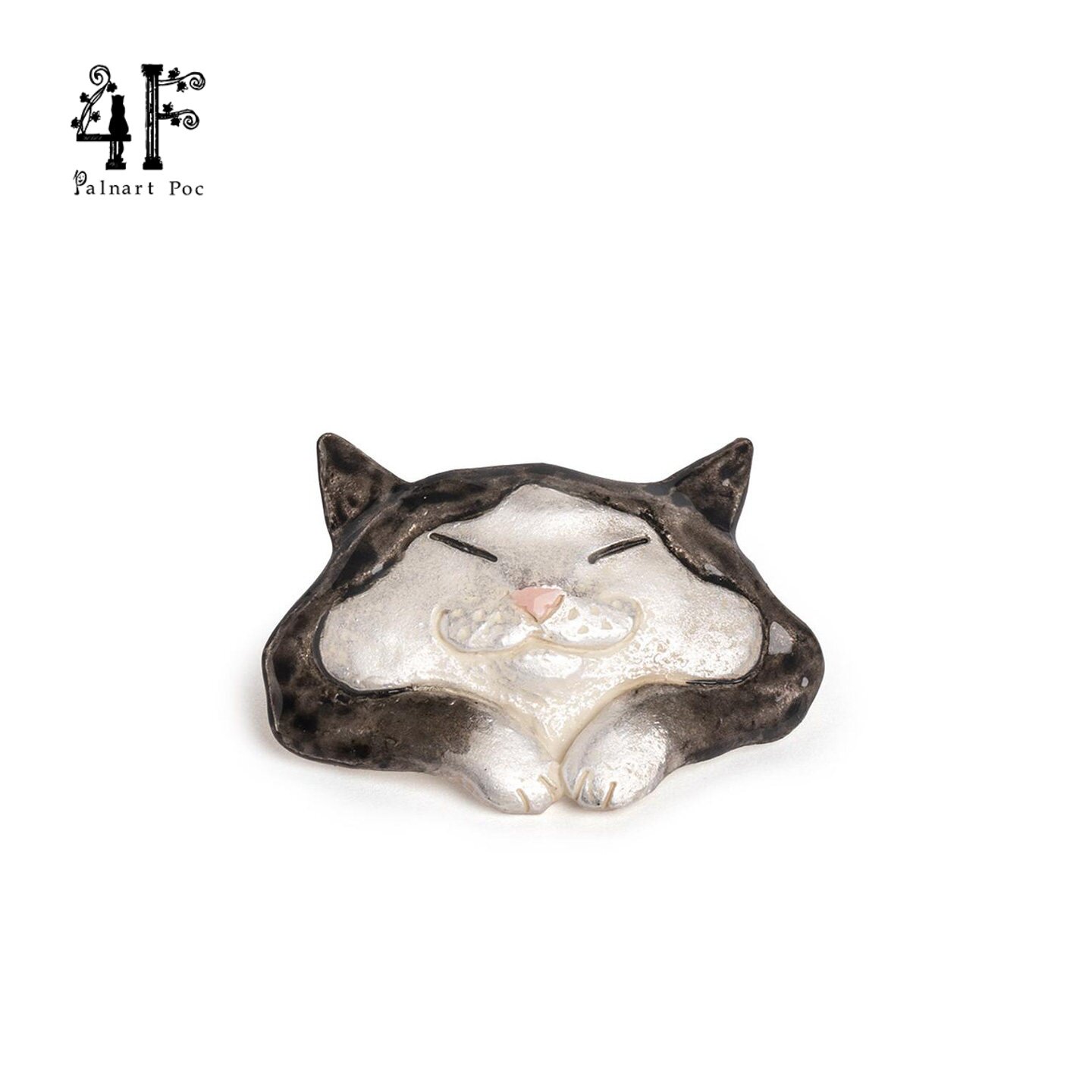 PalnartPoc子品牌4F慵懒猫胸针