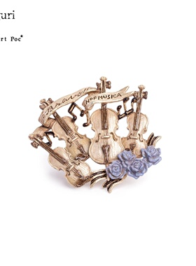 巡meguri精品Palnart poc四重奏胸针小中大提琴复古风演奏古典乐