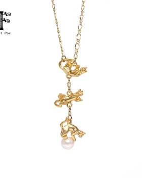 Palnartpocx4F落地猫咪项链