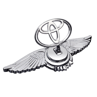 适用引擎盖改装车头立标亚洲龙雷凌皇冠普拉多凯美瑞金属机盖车标