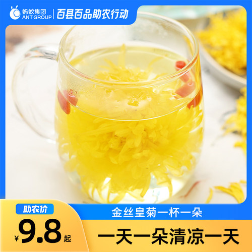 金丝皇菊大菊花茶茶叶金银花冲泡