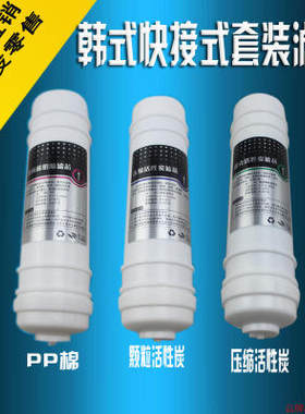 滴恩净水器家用厨房净水机滤芯D310/311/312快接全套滤芯通用套装