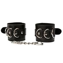 newPu Leather Handcuff Bdsm Bondage Hand Cuffs Adults Eroti